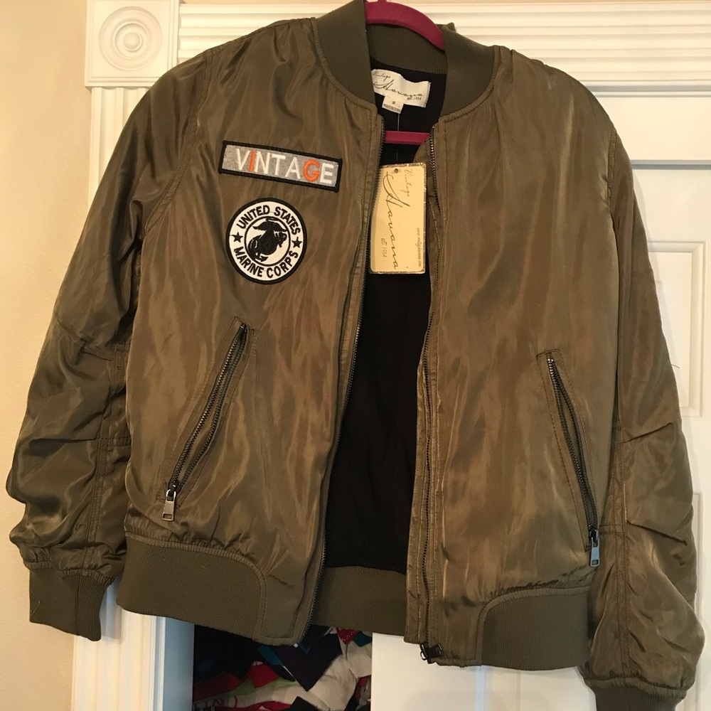 Nordstrom Green Bomber Jacket